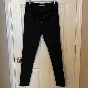 Black snake skin denim skinny jean